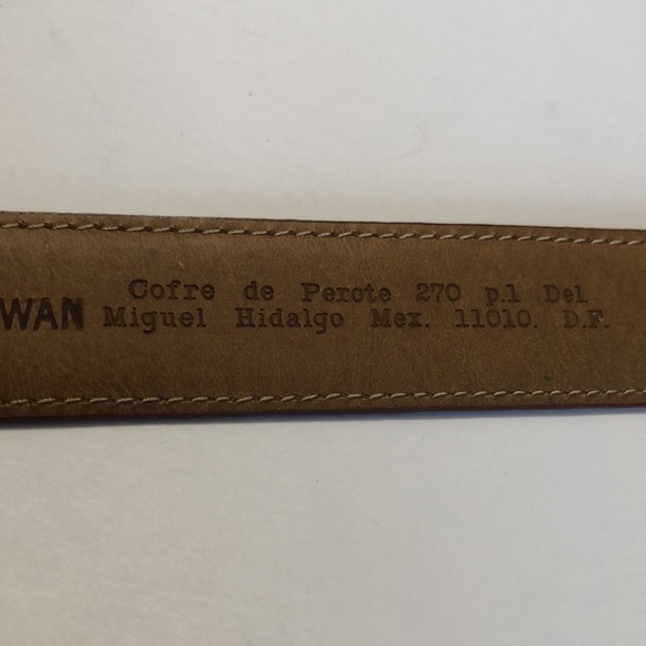 NRS New River Brown Leather Belt size 32 - Picture 9 of 12